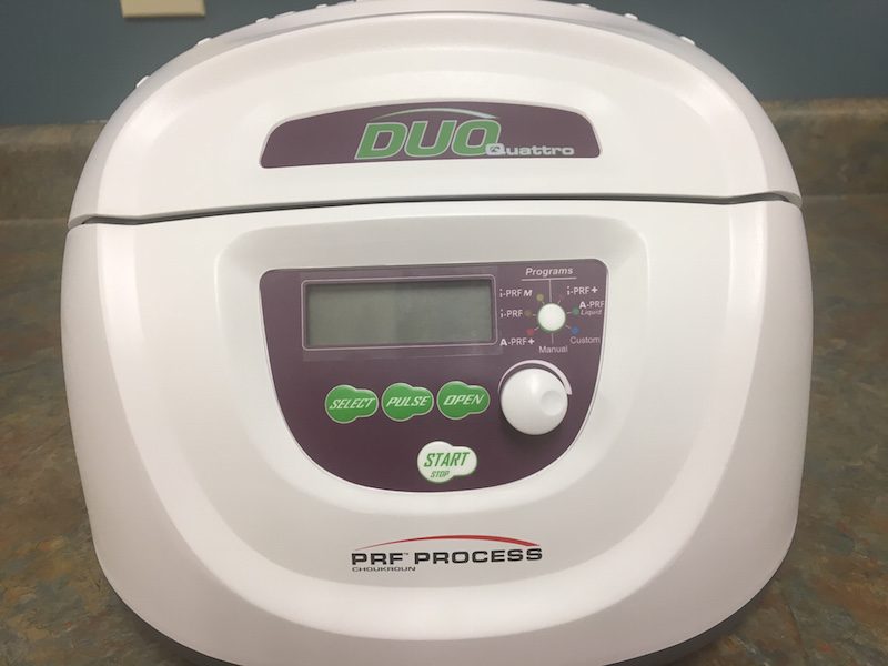 Platelet rich fibrin (PRF) centrifuge